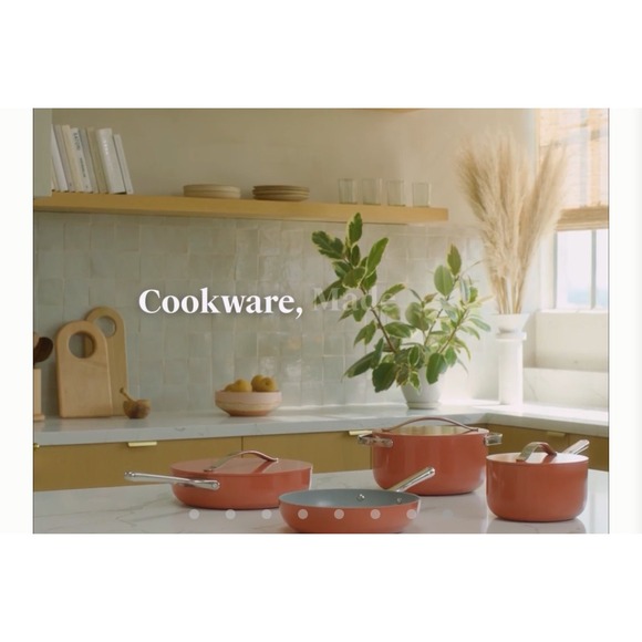 Caraway 12-Piece Ceramic Cookware Set - Grey Color - Non-stick and Non-Toxic New - Picture 15 of 16